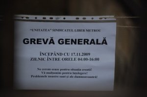 Greva la metroul bucurestean