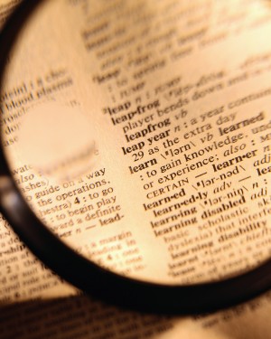 Dictionar rescris cu cerneala de clipe