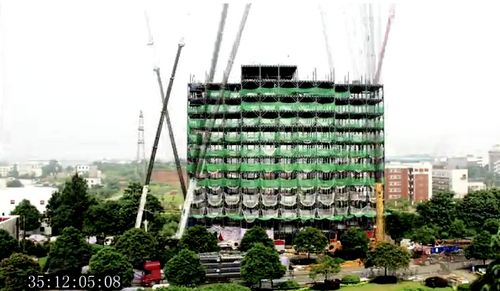 Model de capitalism chinez: Hotel de 15 etaje, terminat în şase zile