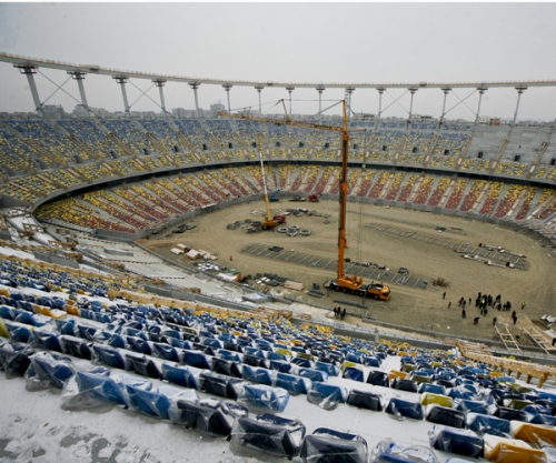 Constructia noului Stadion National a ajuns subiect de cacealma cu scop electoral...