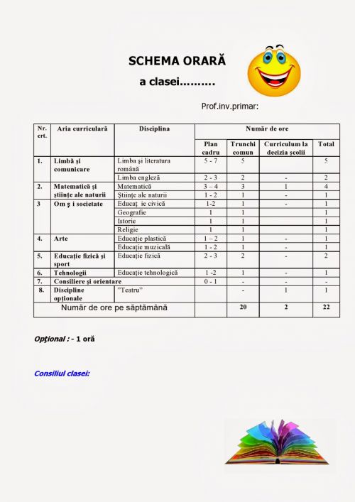 Schema orară Schema orară