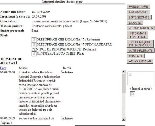 Ministerul Economiei a pierdut procesul cu Greenpeace