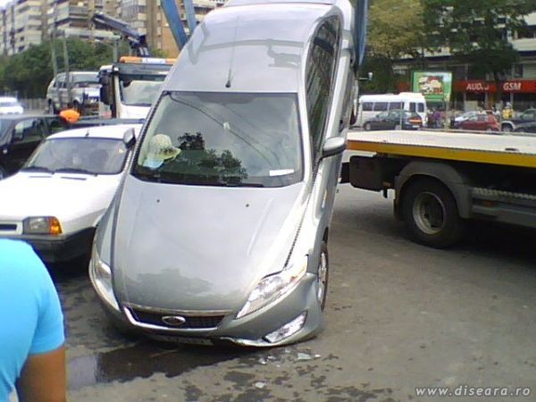 Car wrongly lifted
