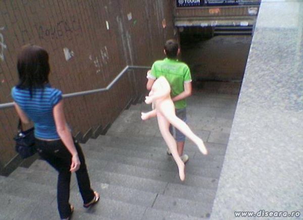 Walking with the girlfriend...