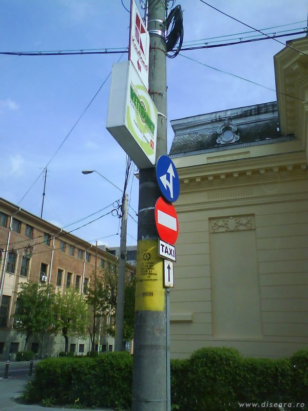 Indicators in the center of Pitesti...