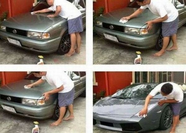 He polished it well