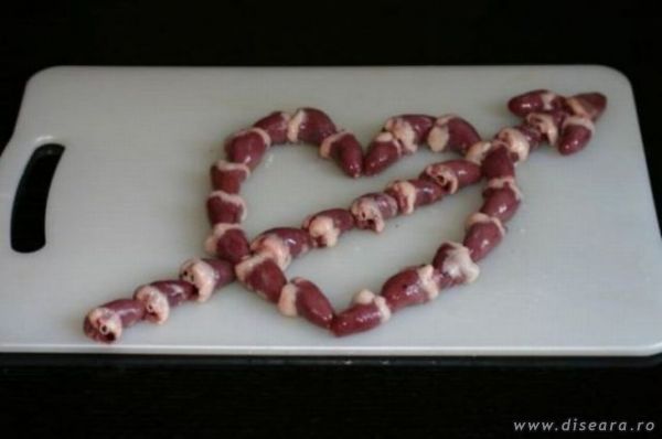 Chicken hearts...