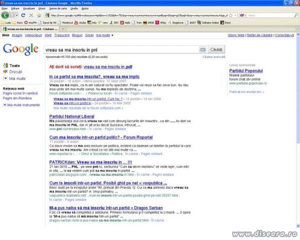 Vreau sa ma inscriu in PNL, dar Google ma sfatuieste altceva...
