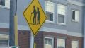 Yes, you can stop the engine until they cross the street...