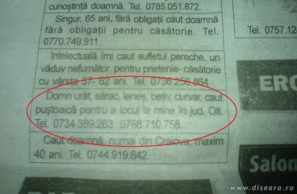 Newspaper ad