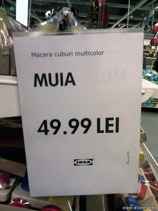 De la IKEA.... numai de bine !