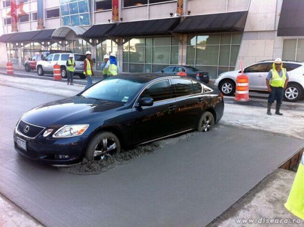 Not the best care for a Lexus...