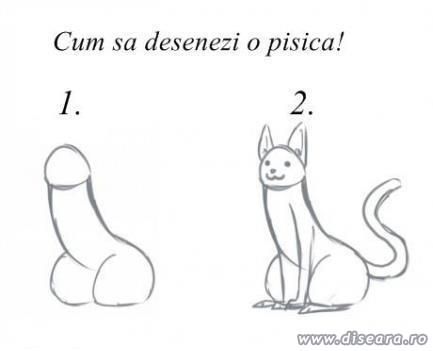 How to draw a cat