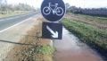 Road for the... water bicycle...
