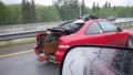 Strange way of transporting the motorcycle