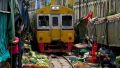 With the train at the market 