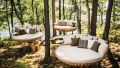 Hanging Beds in a Forest Resort