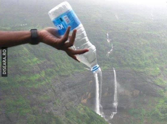 This is how the waterfalls are being made
