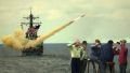 The first american cruiser to reach Pascani