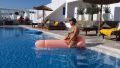 At the pool