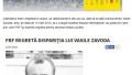 The website of the Romanian Football Federation...