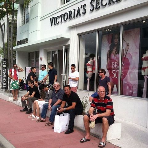 With the wife at the shopping...