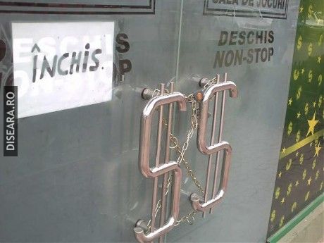 Closed at the non-stop shop