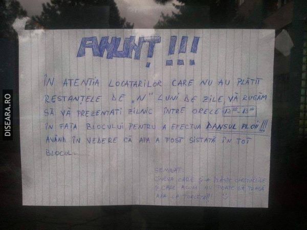 Sa vina ploaia pentru toata lumea !