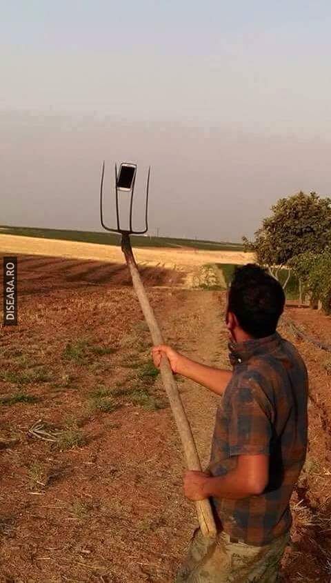 Taking a selfie