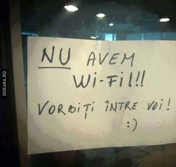 No wi-fi!