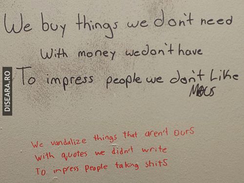 The comments at the toilet
