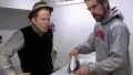 Tom Waits while Jeremy Irons.