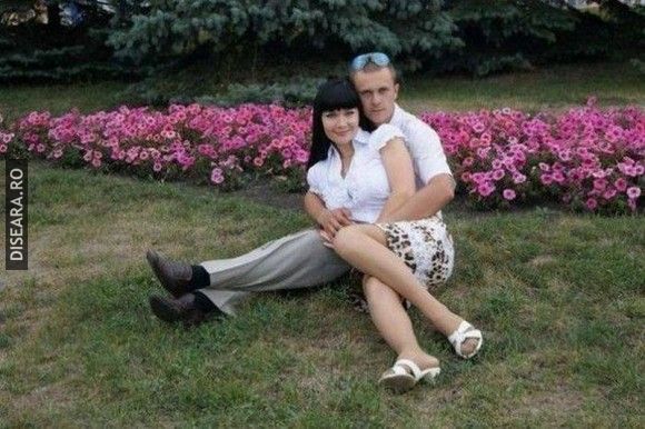 The man with flowered skirt