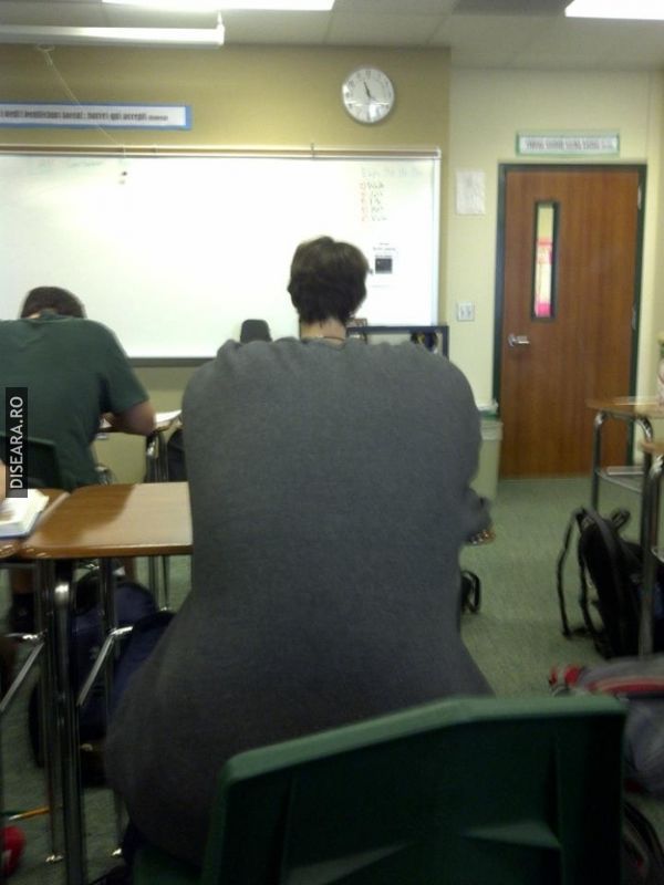 The big man with a tiny head