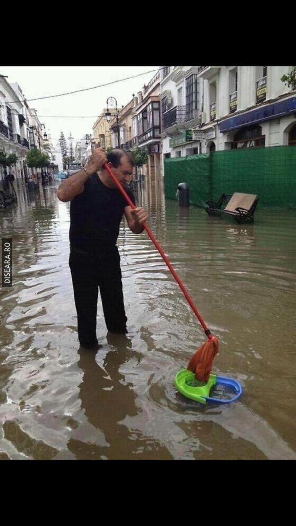 ...Și să-l pună dracu' pe vreunu' să calce pe unde spăl eu!...