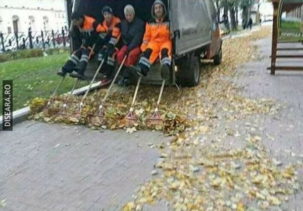 Cleaning the streets