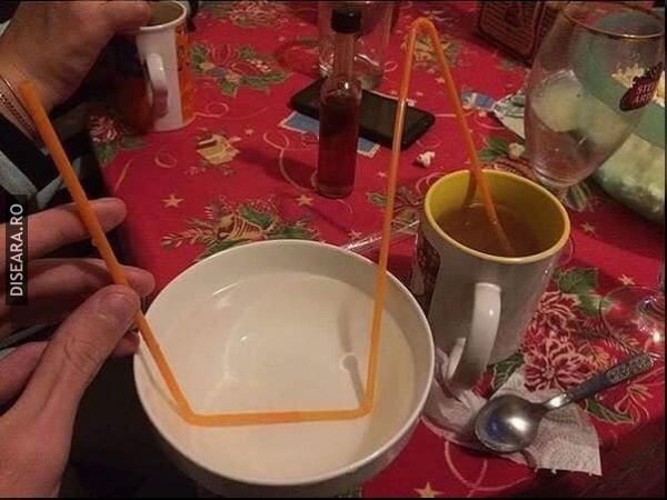 The way to drink a hot tea