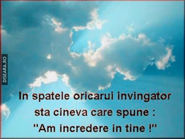 In spatele oricarui invingator....