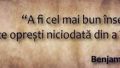 To be the best...