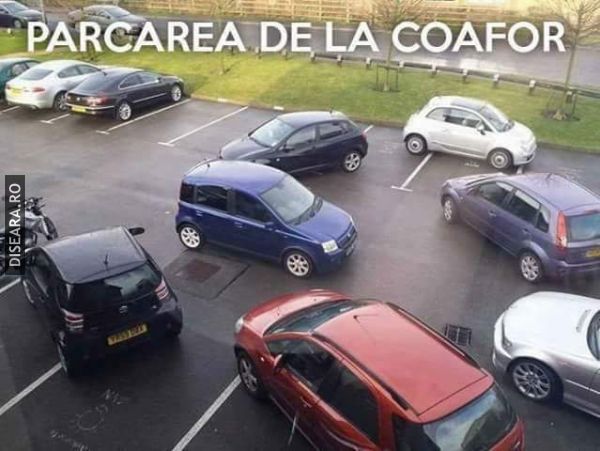 Mi-a zis sotia ca masina o gasesc in parcare la coafor