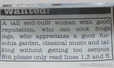 Can you read between lines ?