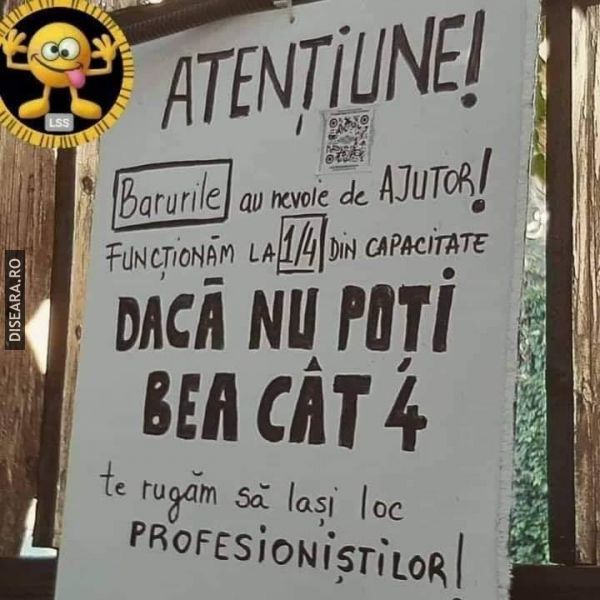 Să facem loc pentru profesioniști!