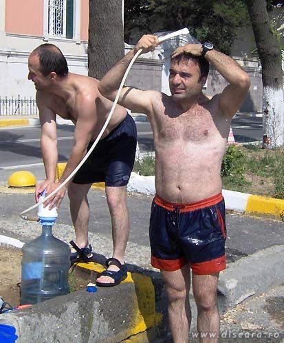 New style shower.
