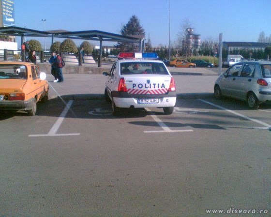 The Romanian Police - parked at the right place