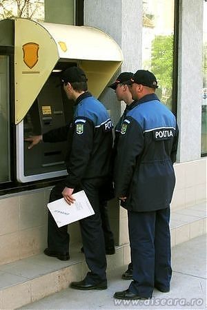 If one policeman is not enough for the job, three policemen could manage to get some money