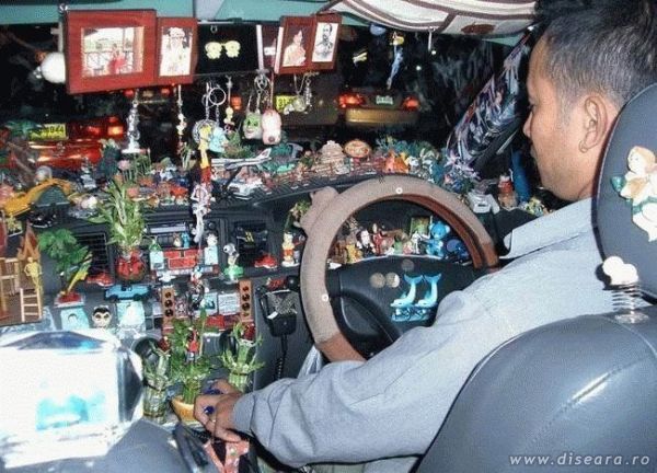 Taxi - inside decoration