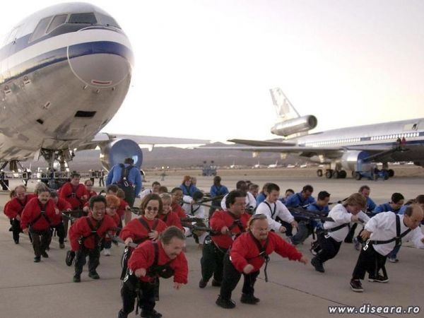 The safest method of take-off for the Tarom planes on Otopeni airport