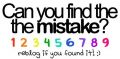 Can you find the mistake ?